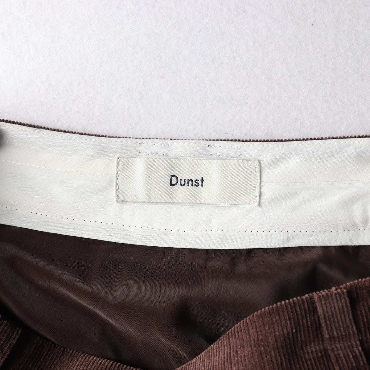 DUNST 던스트 24FW 세미A라인 딥브라운 코듀로이 미디 스커트 골덴 치마 상세 이미지 5