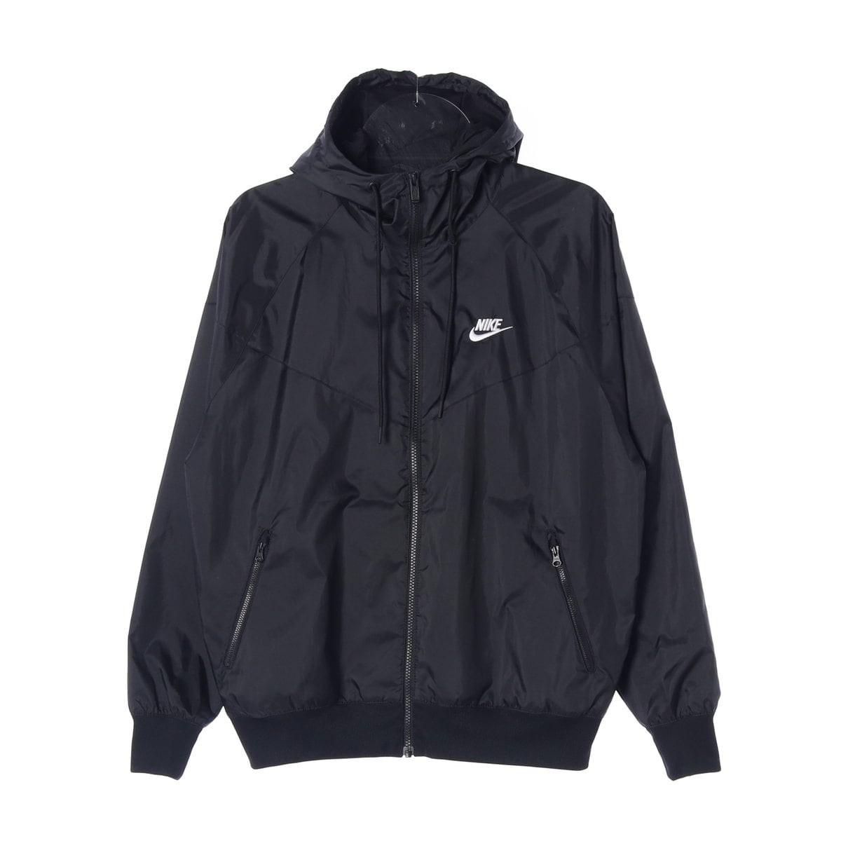 나이키22FW 블랙 로고 윈드러너 후드 집업 재킷 바람막이 M 상세 이미지 1