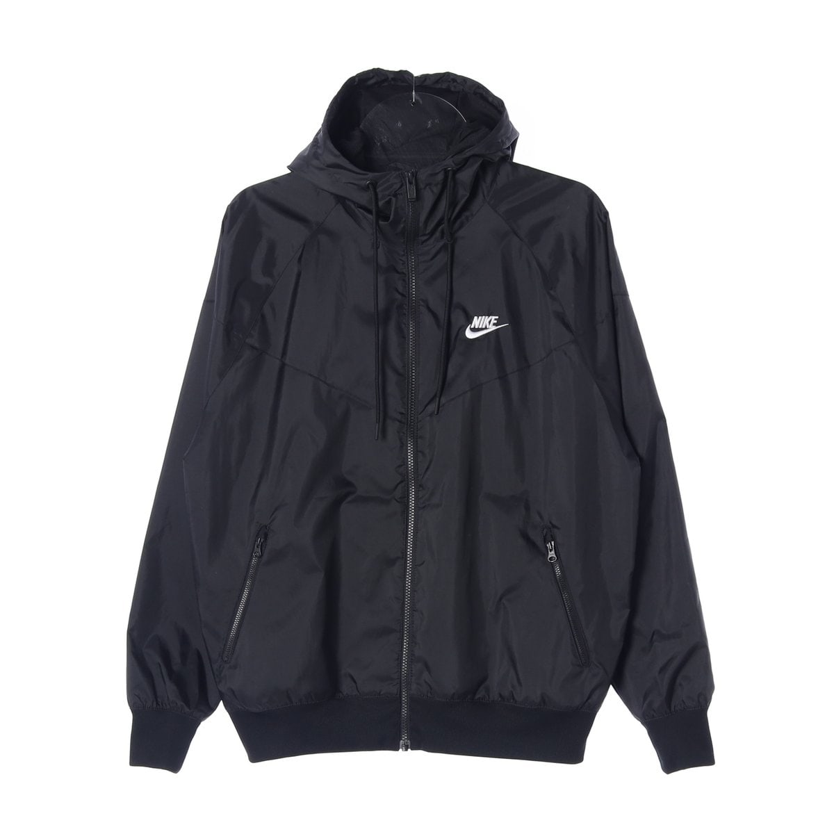 나이키22FW 블랙 로고 윈드러너 후드 집업 재킷 바람막이 M 이미지 1