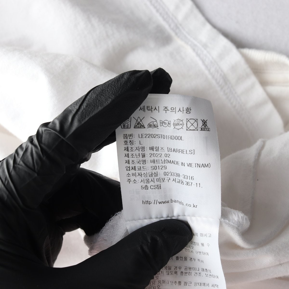 LEE 리 화이트 레드 로고 프린팅 반팔 크루넥 티셔츠 L 이미지 7