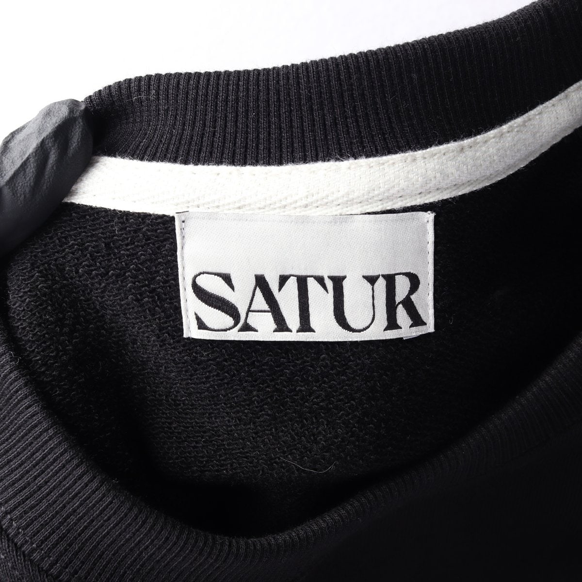 SATUR 세터 블랙 클래식 로고 스웨트셔츠 맨투맨 WS 이미지 5