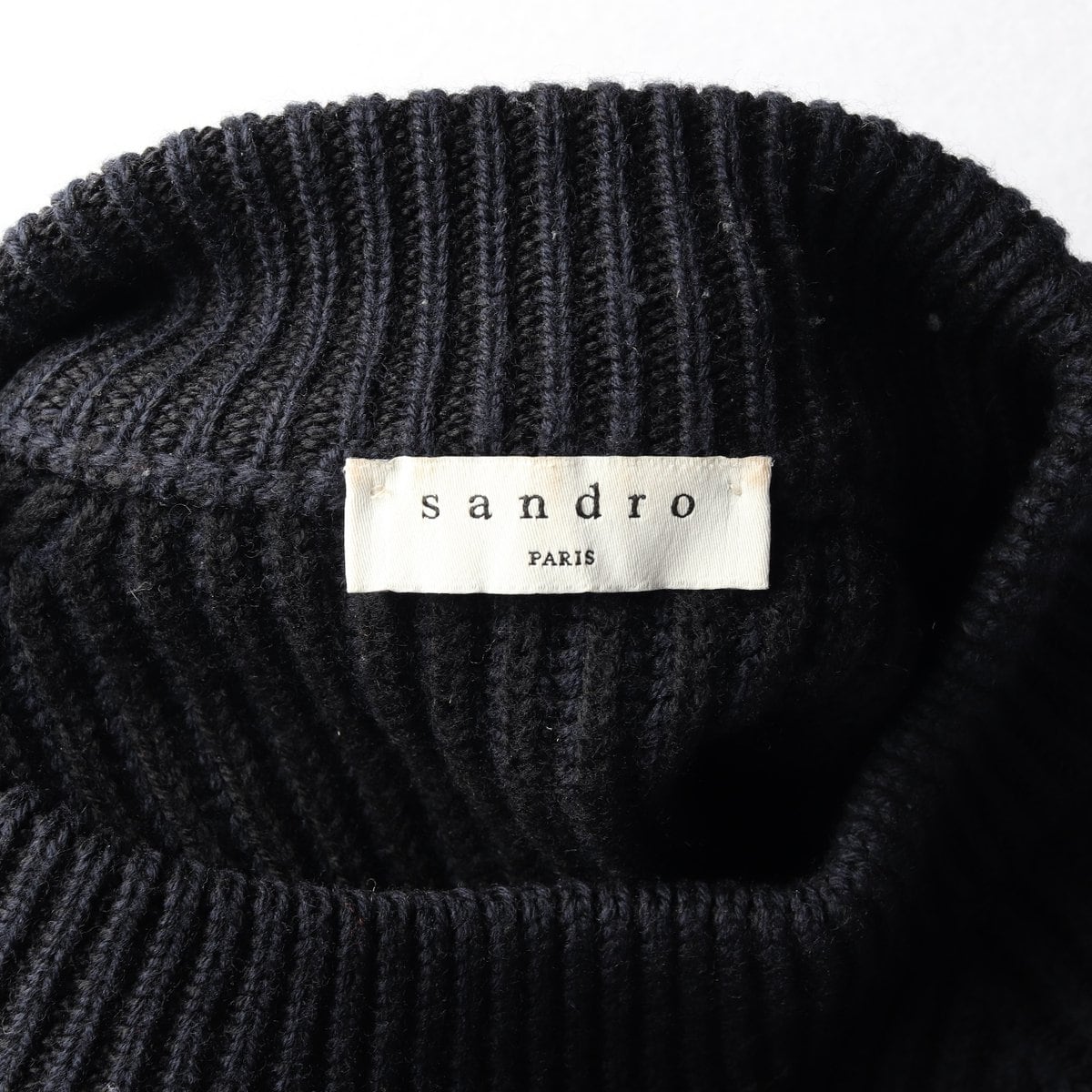 SANDRO 산드로 버진울100% 골지 니트 스웨터 L 상세 이미지 5