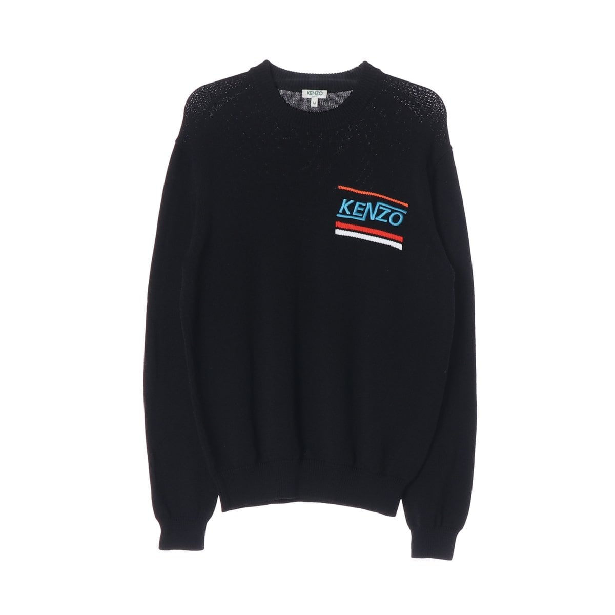KENZO 겐조 블랙 로고 자수 루즈핏 니트스웨터 M 상세 이미지 1