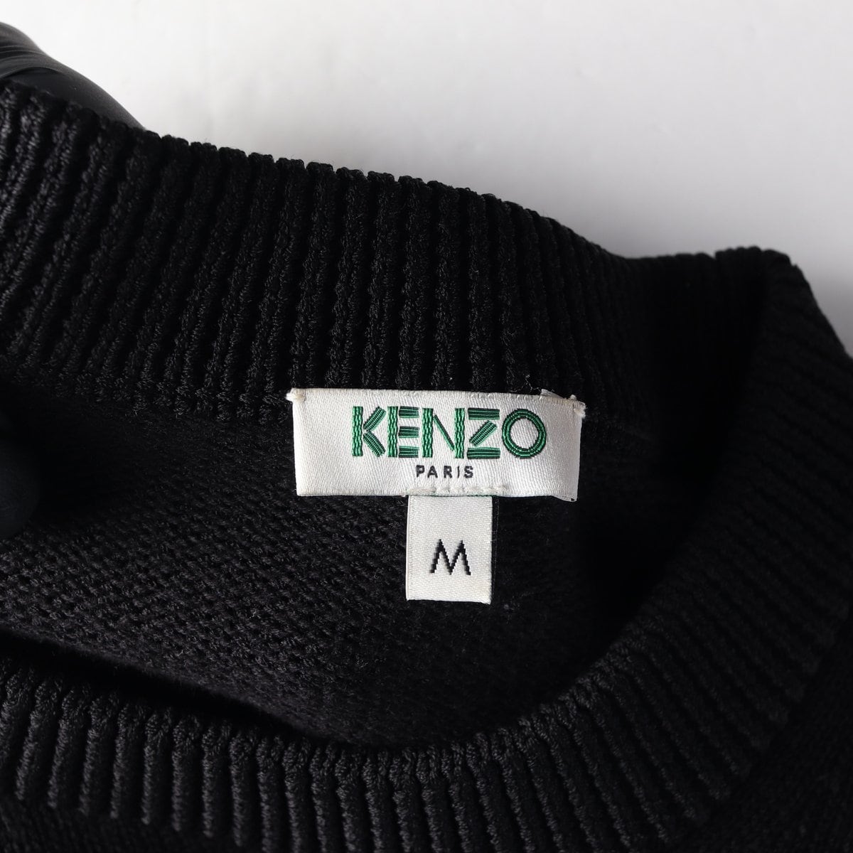 KENZO 겐조 블랙 로고 자수 루즈핏 니트스웨터 M 상세 이미지 6