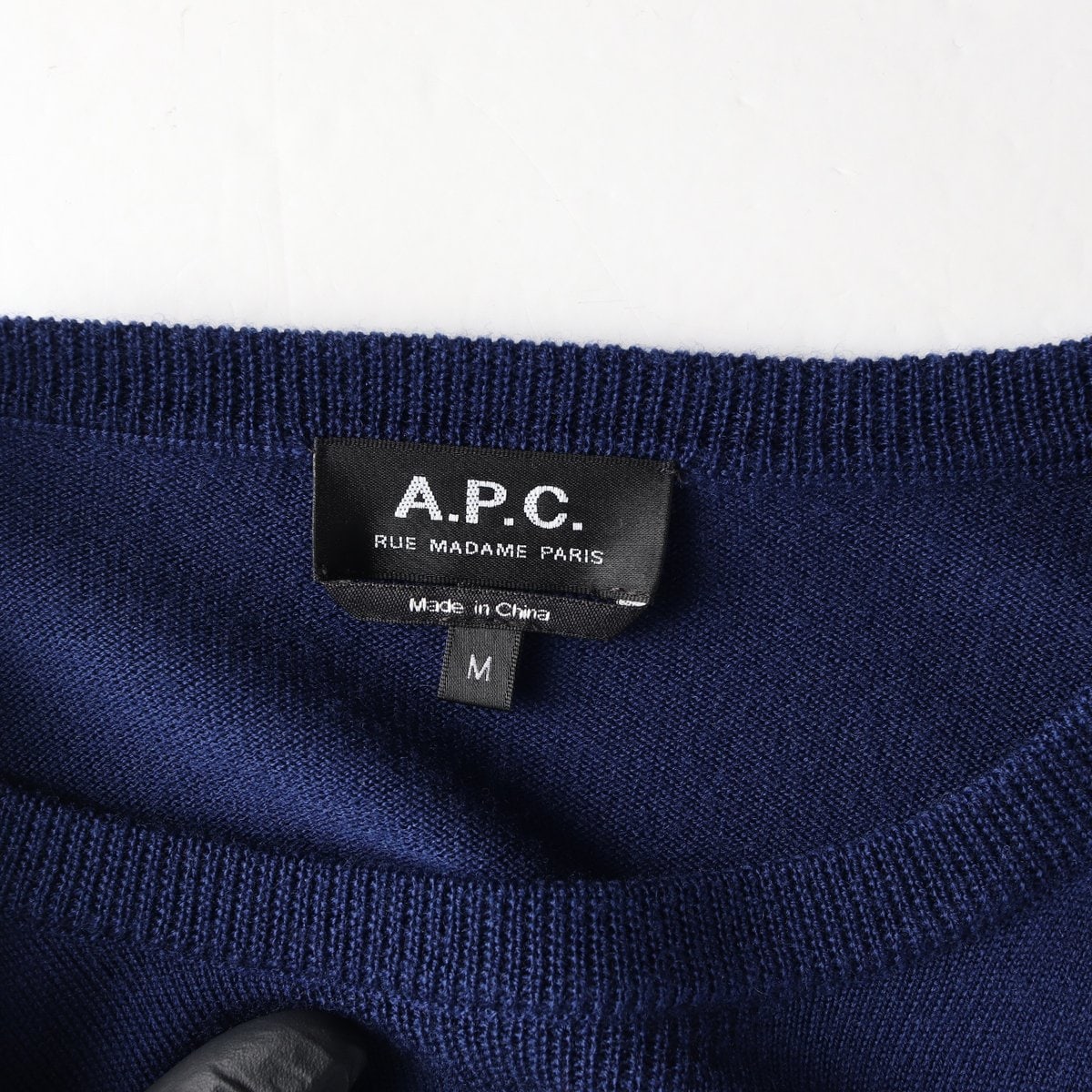 APC 아페쎄  울100%네이비 사피엔스 니트 스웨터 M 이미지 6