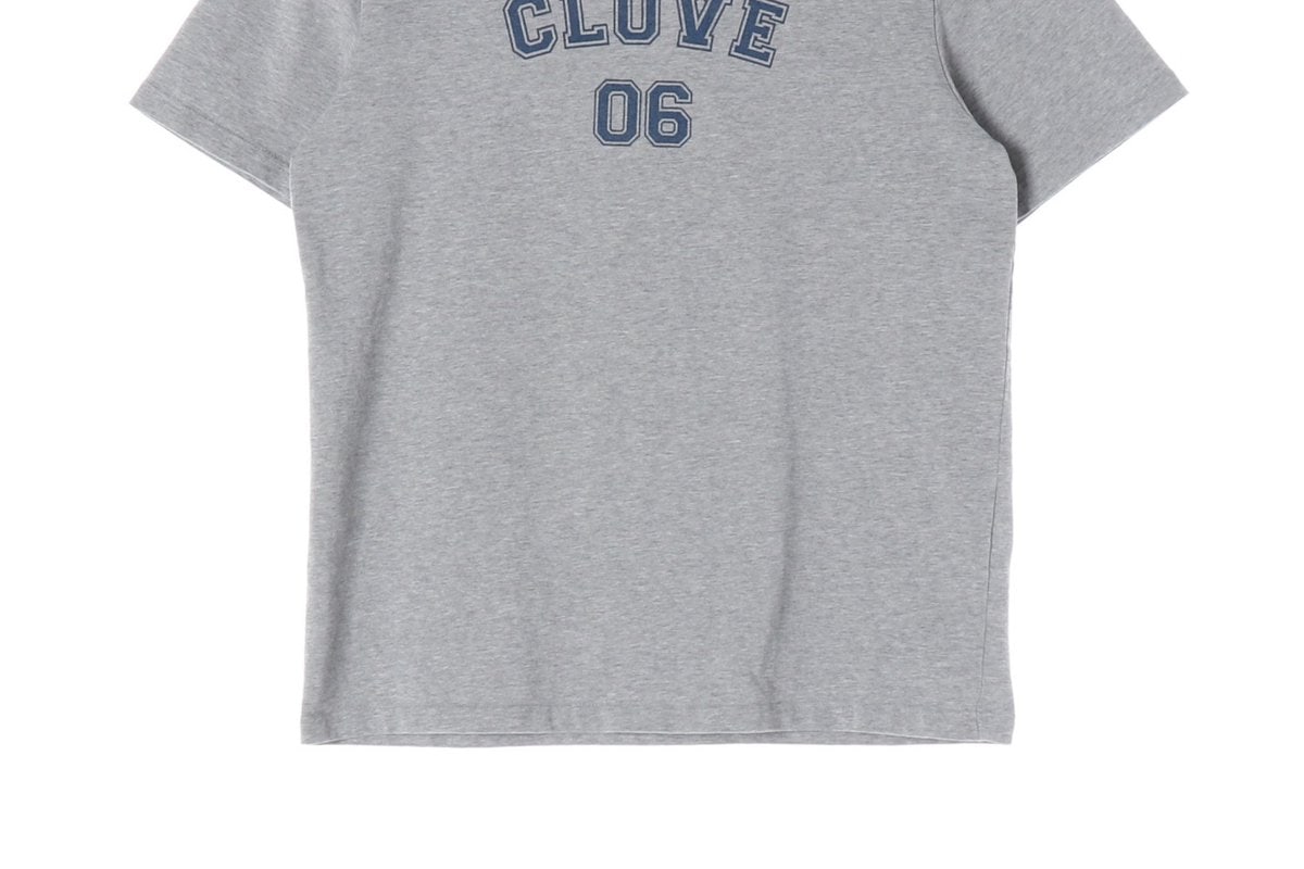 CLOVE 클로브 그레이 로고 프린팅 반팔 크루넥 티셔츠 M 이미지 4