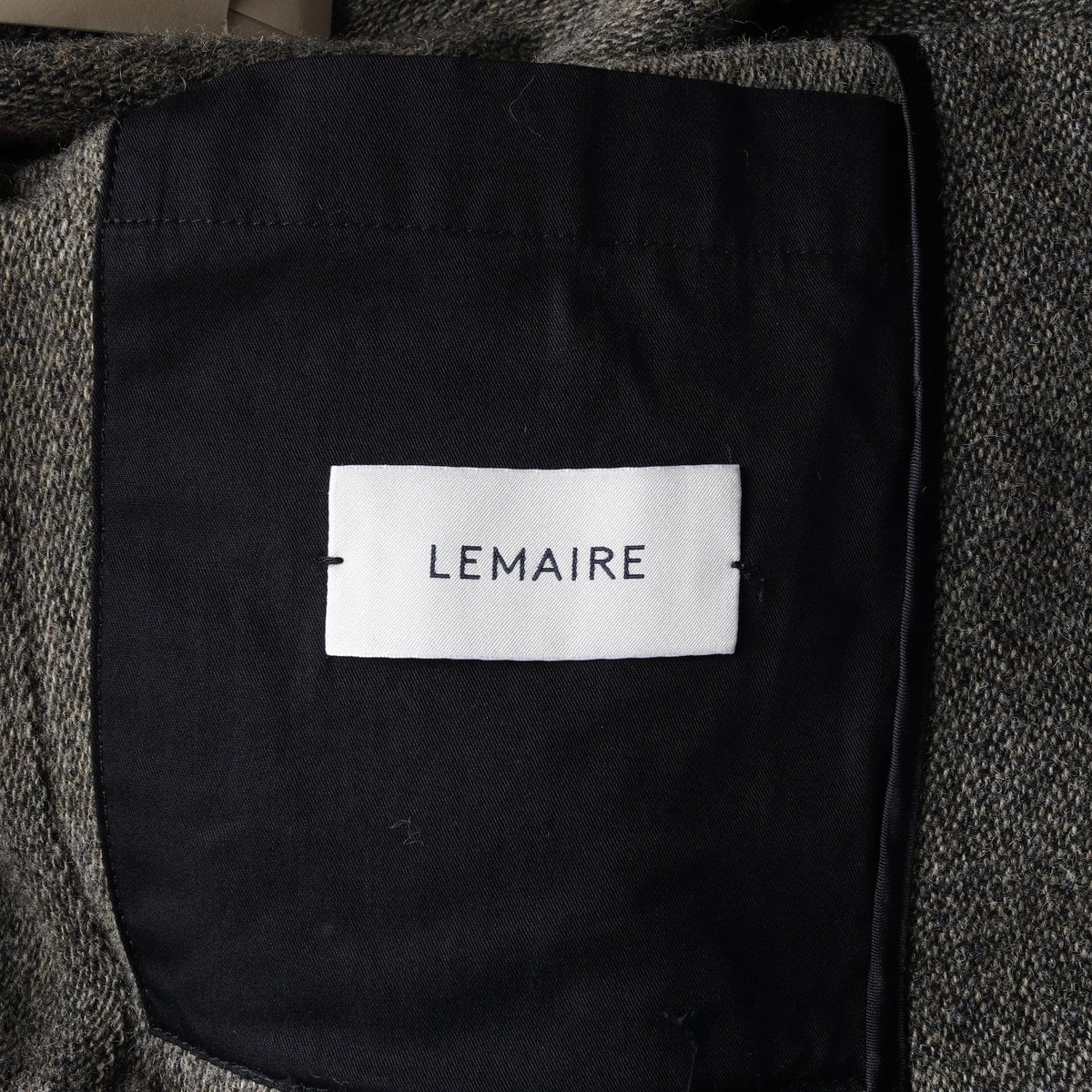 (새상품) LEMAIRE 르메르 울100% 그레이 오버핏  롱 싱글 코트 46  상세 이미지 6