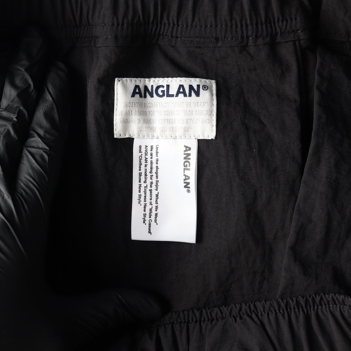 ANGLAN 앵글런 블랙 벨트 벌룬 리얼 와이드 팬츠 바지  상세 이미지 5