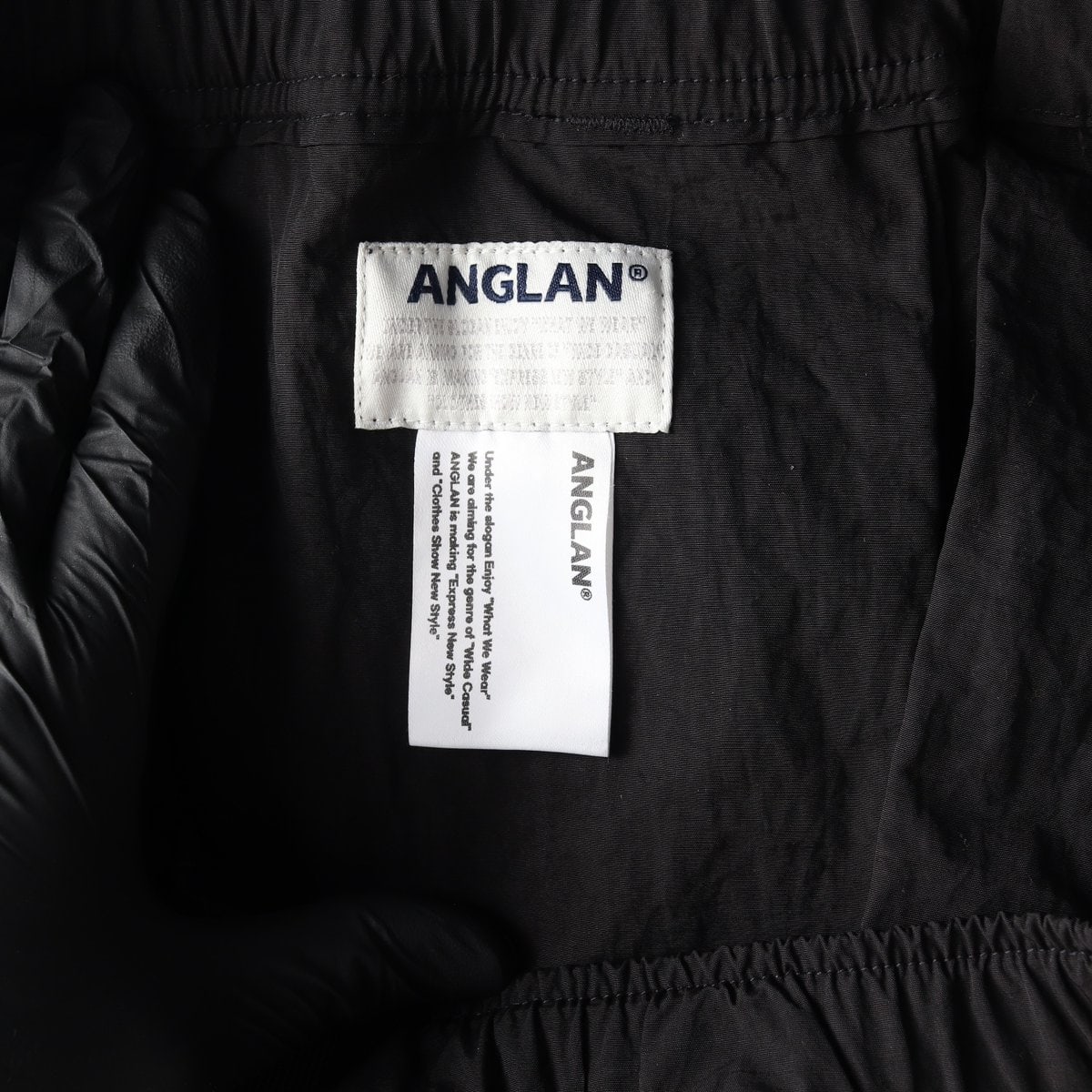 ANGLAN 앵글런 블랙 벨트 벌룬 리얼 와이드 팬츠 바지  이미지 5