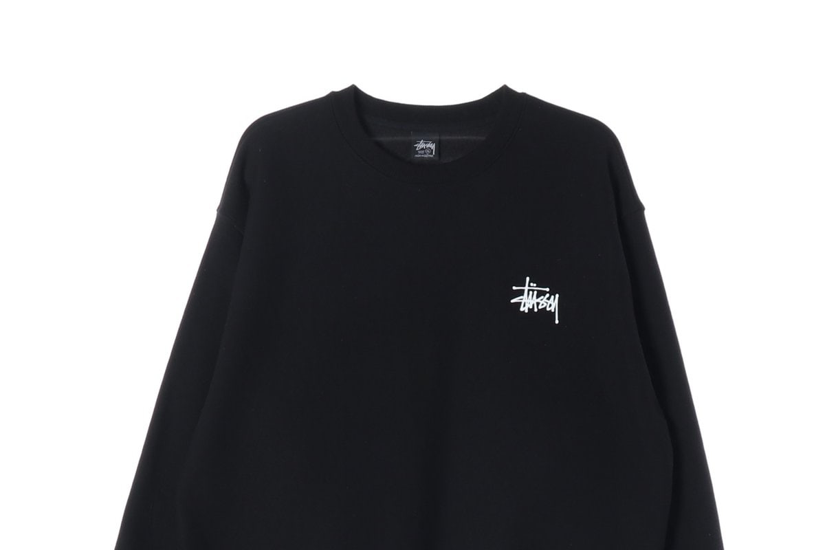 STUSSY 스투시 블랙 로고 오버핏 기모 맨투맨  스웨트셔츠 XL 이미지 3
