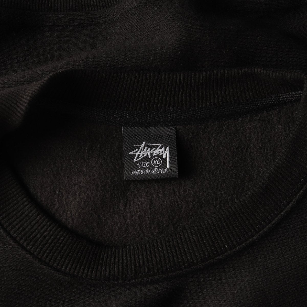 STUSSY 스투시 블랙 로고 오버핏 기모 맨투맨  스웨트셔츠 XL 상세 이미지 5