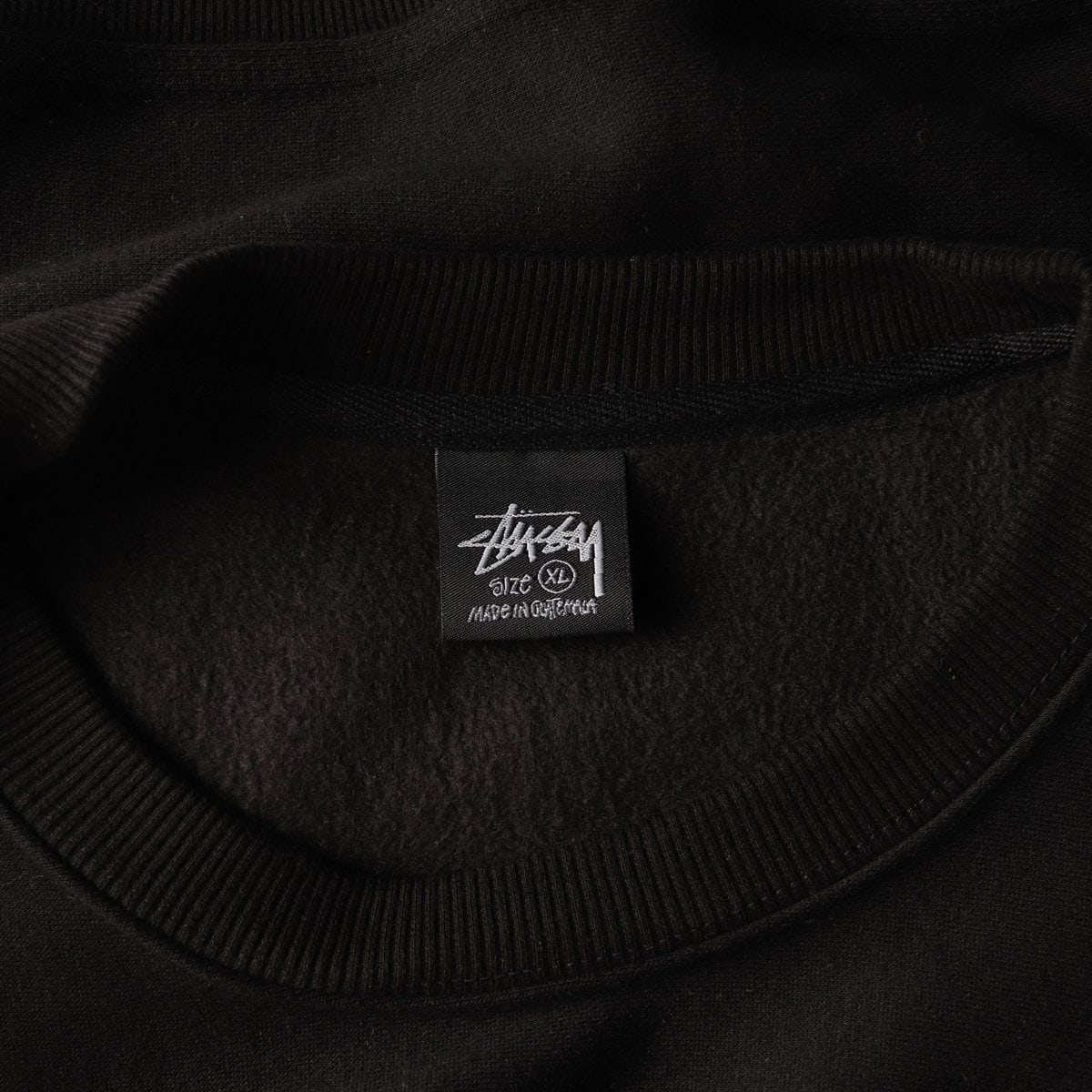 STUSSY 스투시 블랙 로고 오버핏 기모 맨투맨  스웨트셔츠 XL 이미지 5