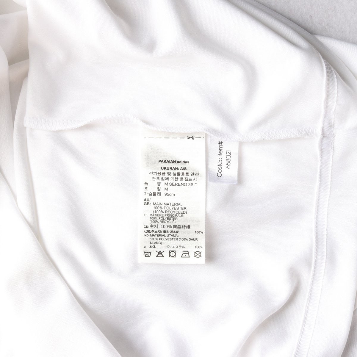 아디다스 24SS 화이트  세레노 삼선 반팔 크루넥 티셔츠 M 이미지 6
