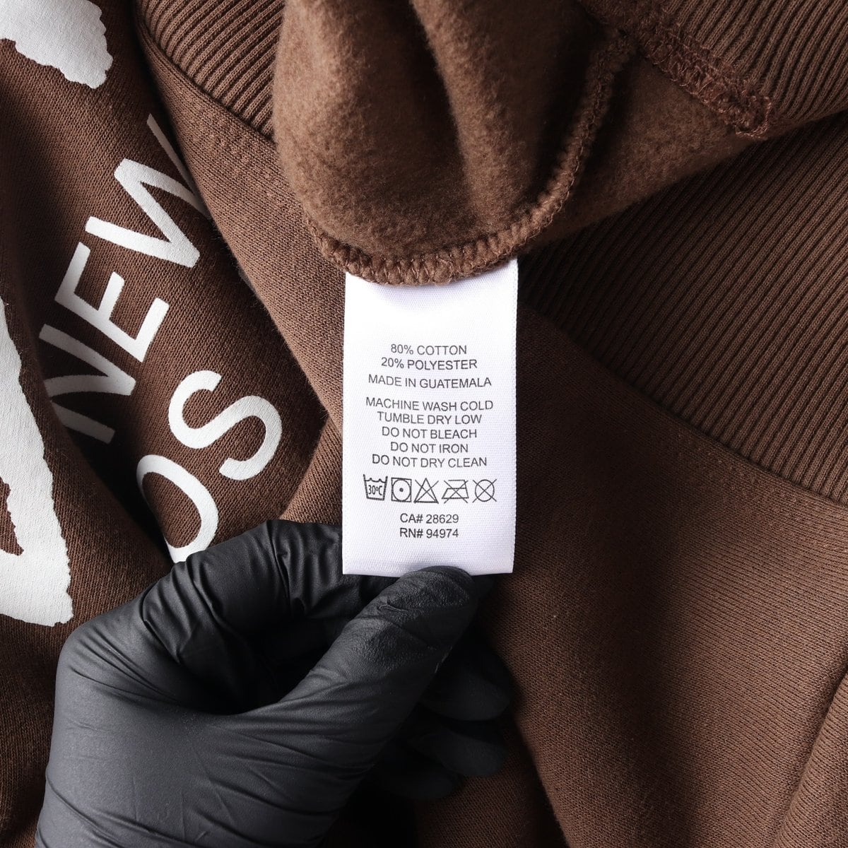 STUSSY 스투시 커피 브라운 월드투어 맨투맨 기모 스웨트셔츠 S 상세 이미지 6
