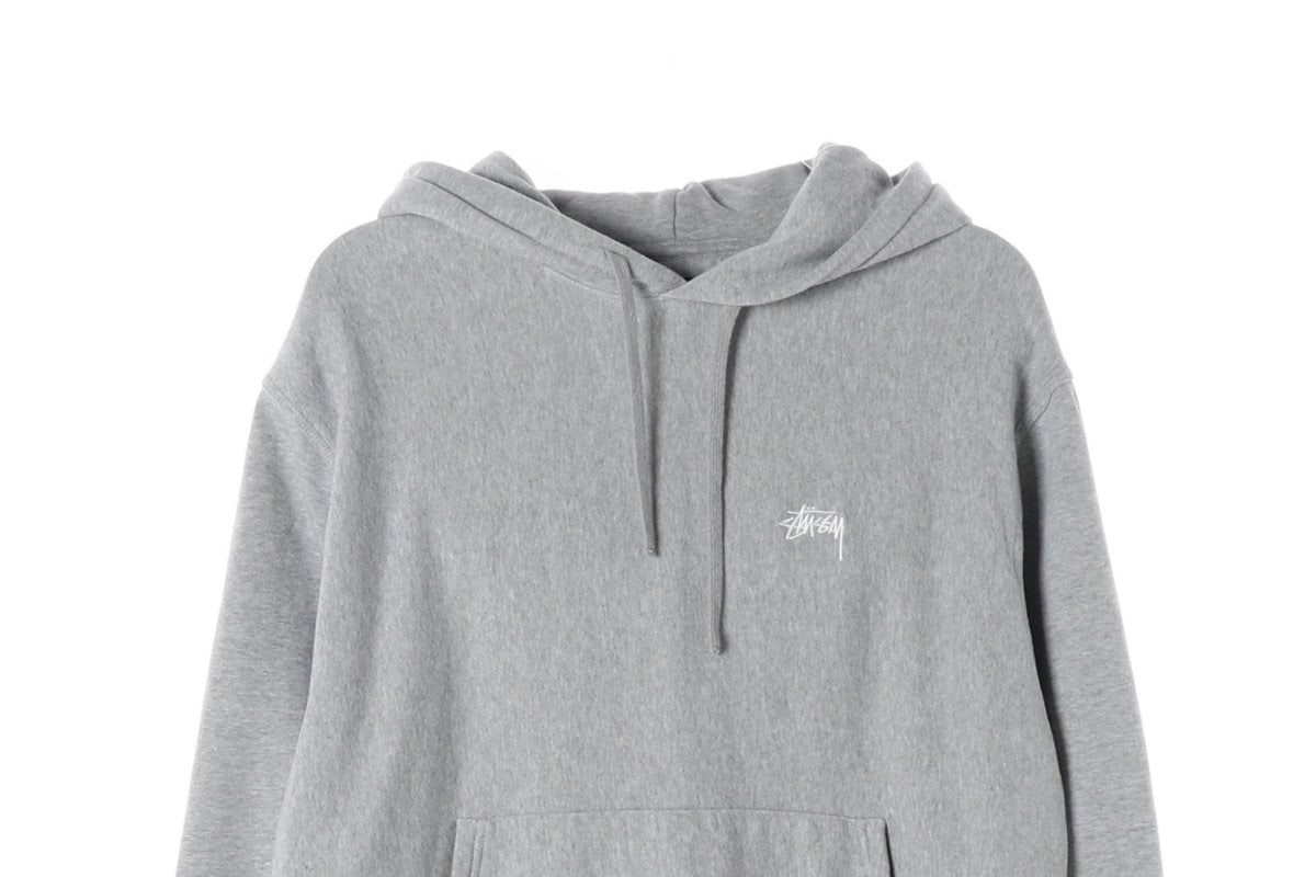STUSSY 스투시 멜란지그레이 오버핏 기모 후디 후드티 M 이미지 3