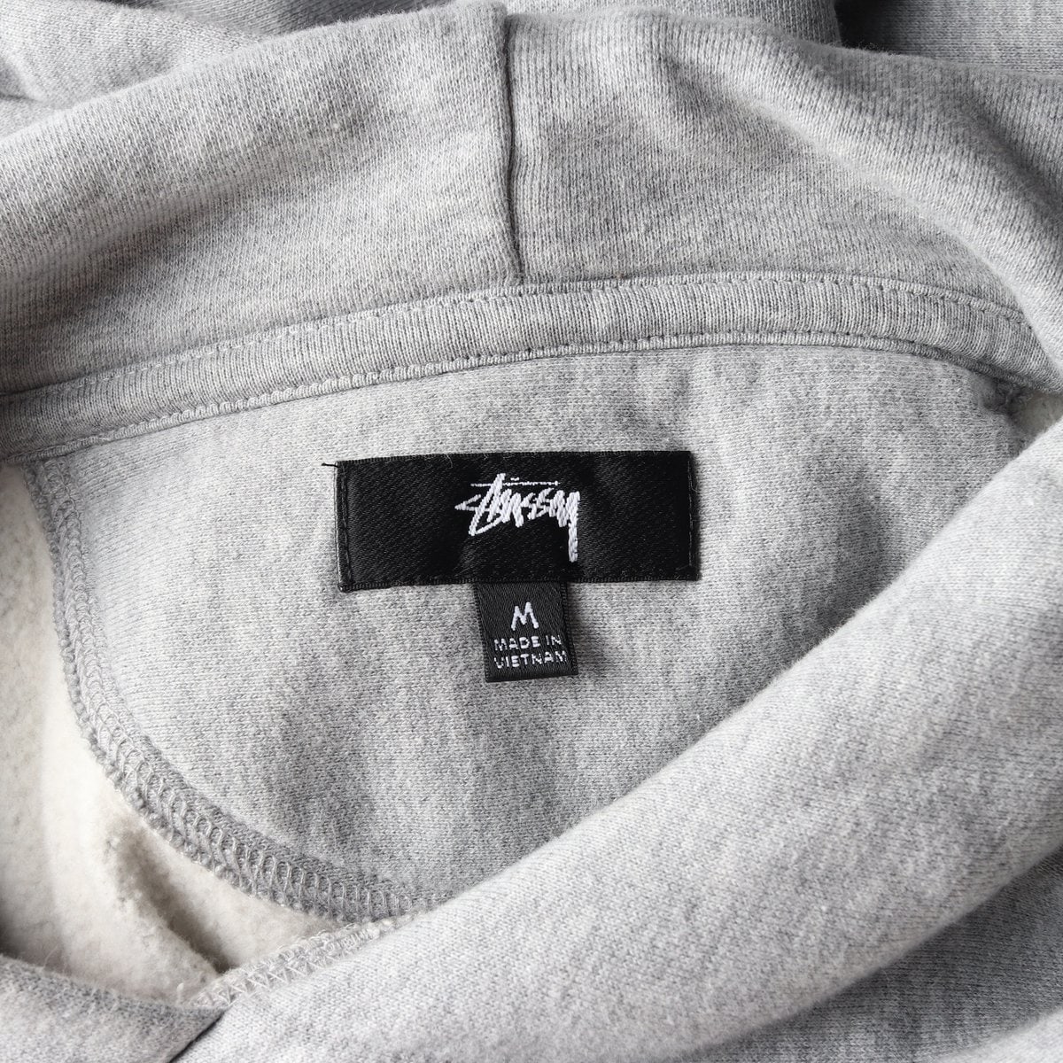 STUSSY 스투시 멜란지그레이 오버핏 기모 후디 후드티 M 이미지 5