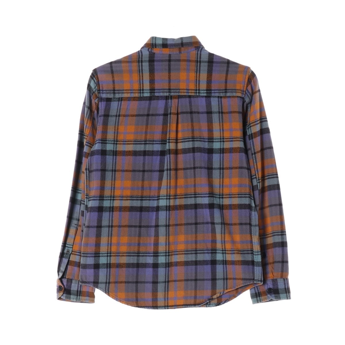 STUSSY 스투시 퍼플 블루 오렌지 체크 FW 긴팔 셔츠 가을 겨울 S
 상세 이미지 2