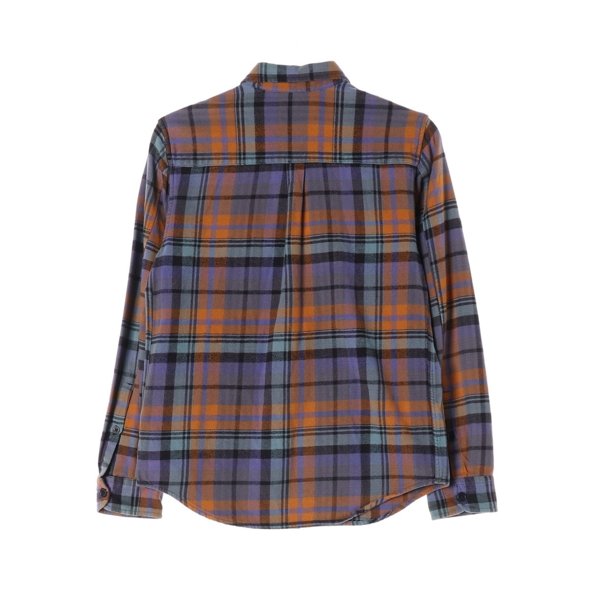 STUSSY 스투시 퍼플 블루 오렌지 체크 FW 긴팔 셔츠 가을 겨울 S
 이미지 2