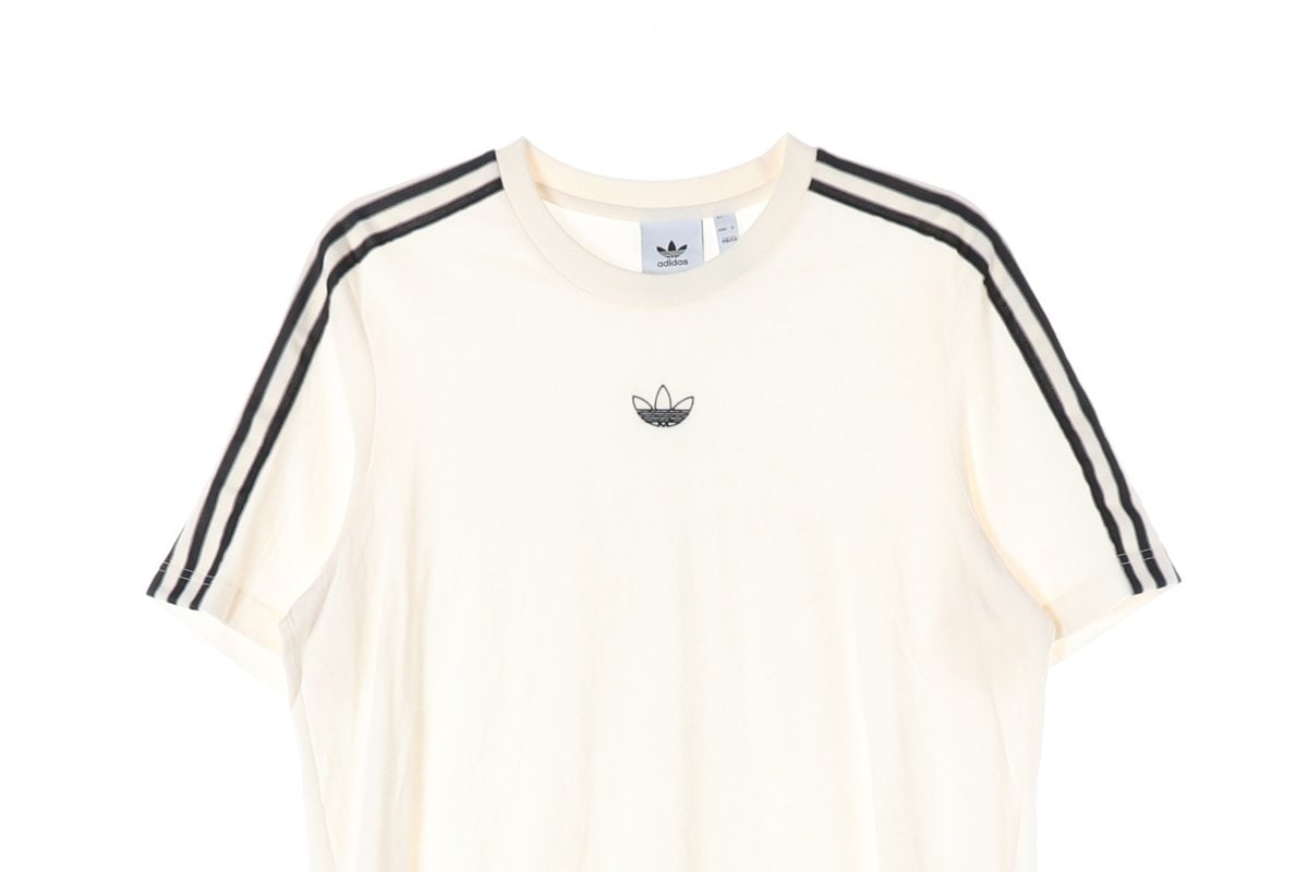 아디다스 오리지널 21SS 크림 삼선 반팔 크루넥 티셔츠 2XL
 이미지 3