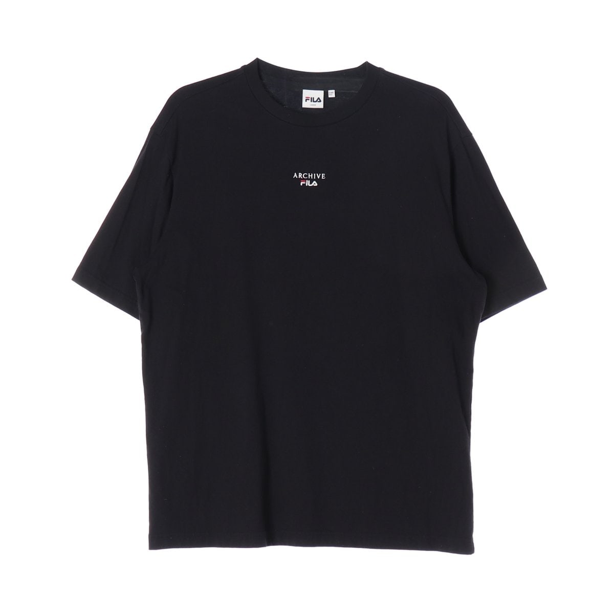 FILA 휠라 21SS 블랙 백 로고 프린팅 루즈핏 반팔 티셔츠 L
 이미지 1