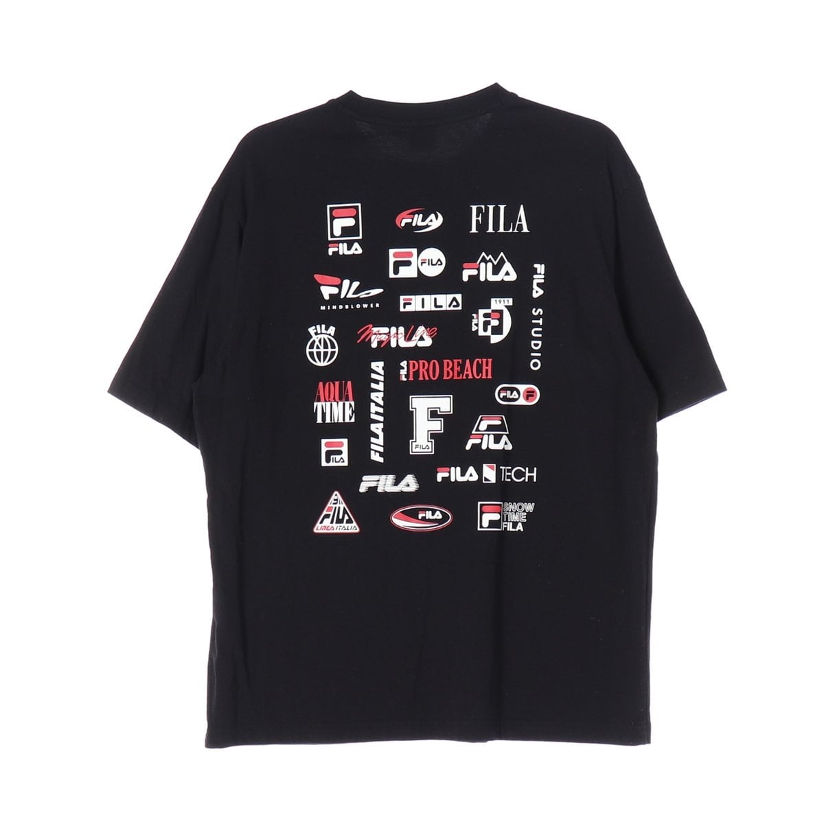 FILA 휠라 21SS 블랙 백 로고 프린팅 루즈핏 반팔 티셔츠 L
 상세 이미지 2
