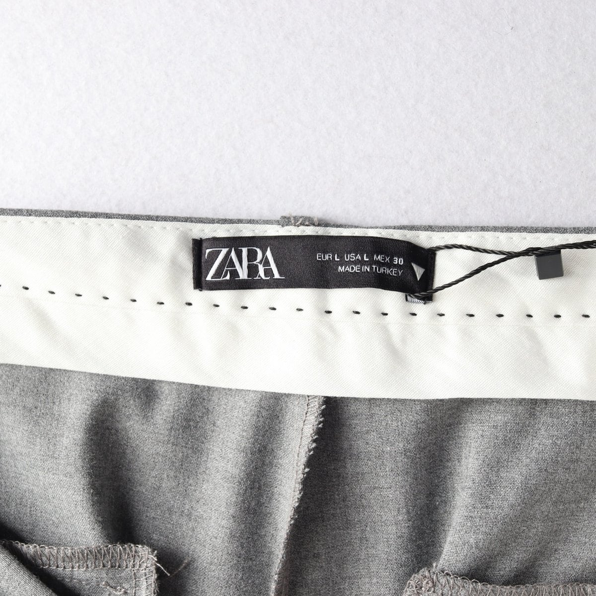(새상품)ZARA 자라 W30 그레이 와이드 스트레이트 슬랙스 팬츠 L
 상세 이미지 6