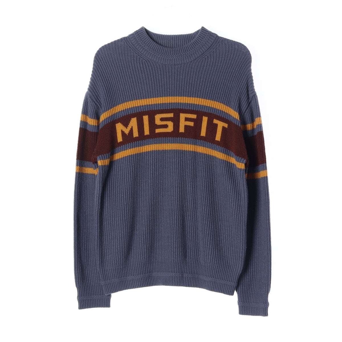 스컬프터 블루 미스핏 MISFIT 니트 오버핏 스웨터 상세 이미지 1