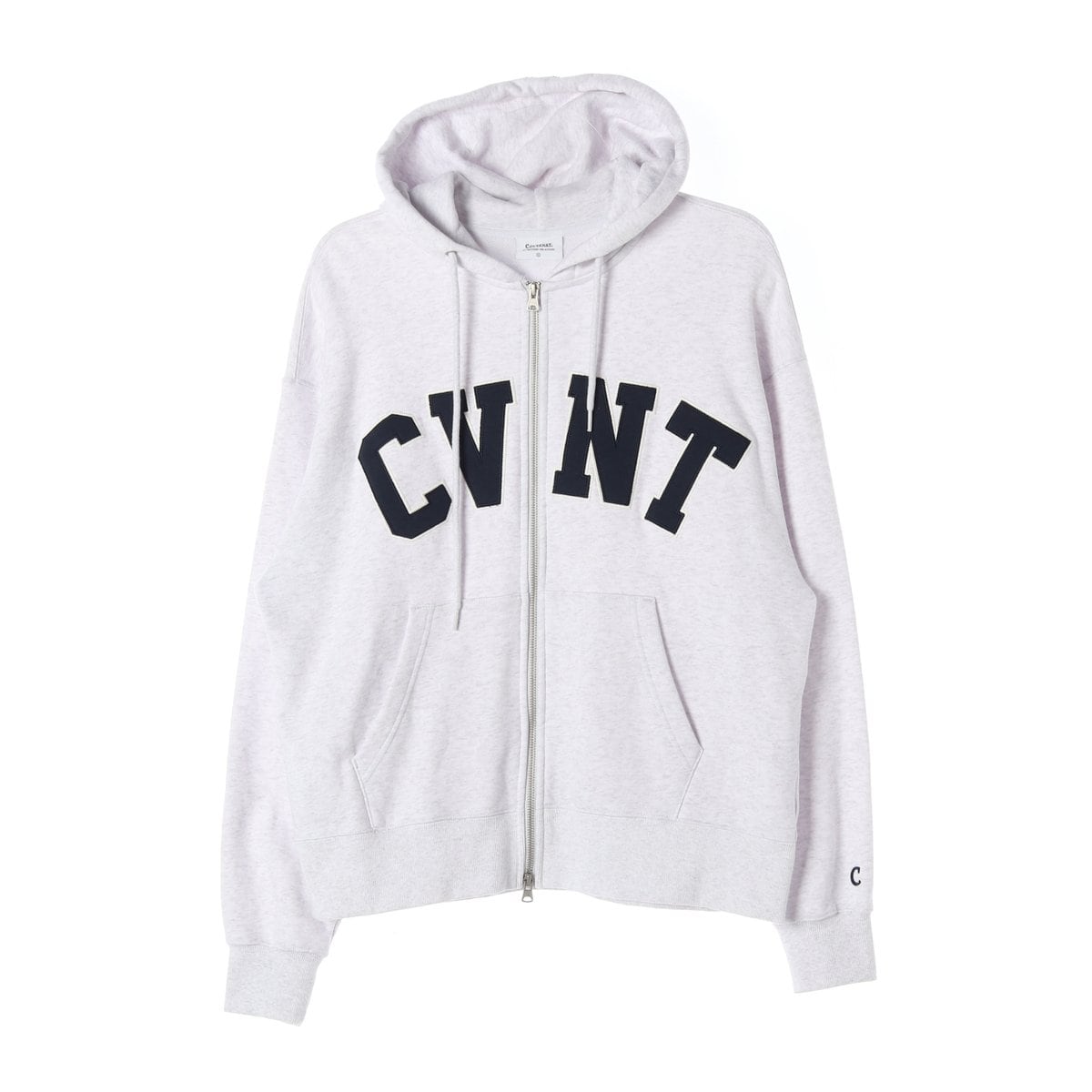커버낫 23FW 헤더 그레이 오버핏 CVNT 후디 후드 집업  상세 이미지 1