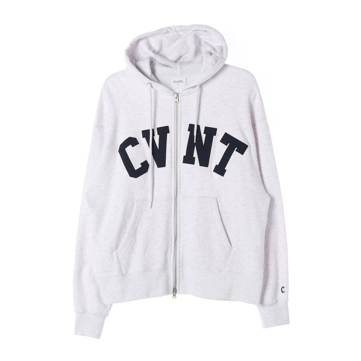커버낫 23FW 헤더 그레이 오버핏 CVNT 후디 후드 집업  이미지 1