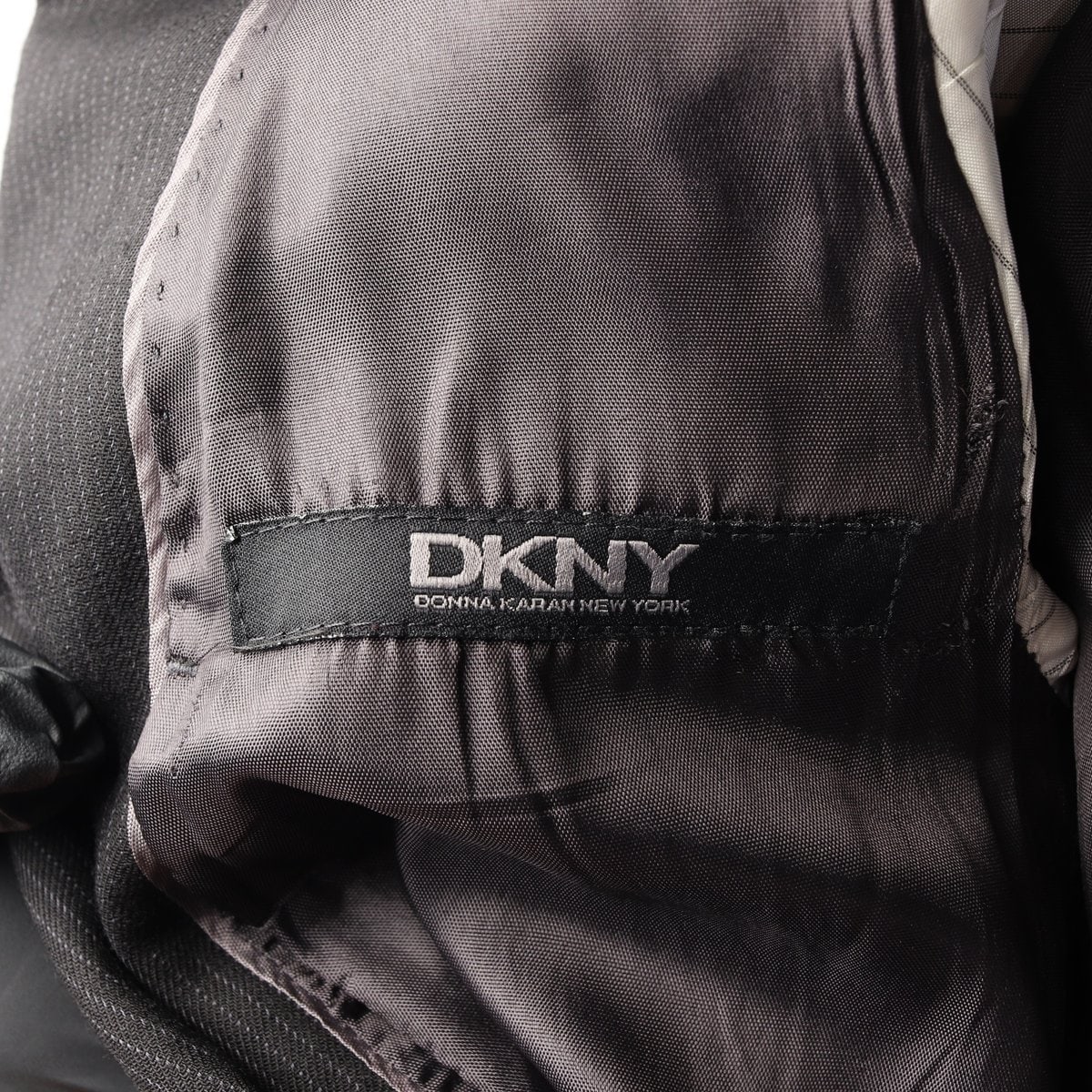 DKNY 디케이앤와이 소매 로고 블랙 울 자켓  블레이저 재킷  이미지 5