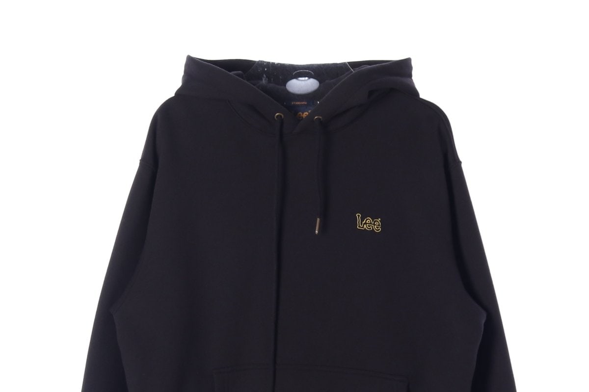 LEE 리 24SS 블랙 빈티지 워커 그래픽 후드티 후디 M 이미지 3