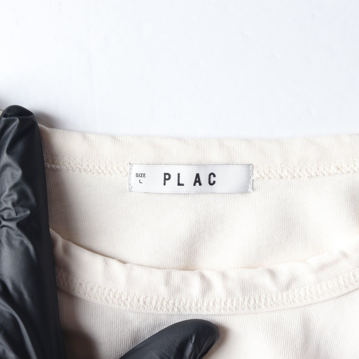 PLAC 플랙 크림 오버핏 박시 반팔 티셔츠 L 상세 이미지 5