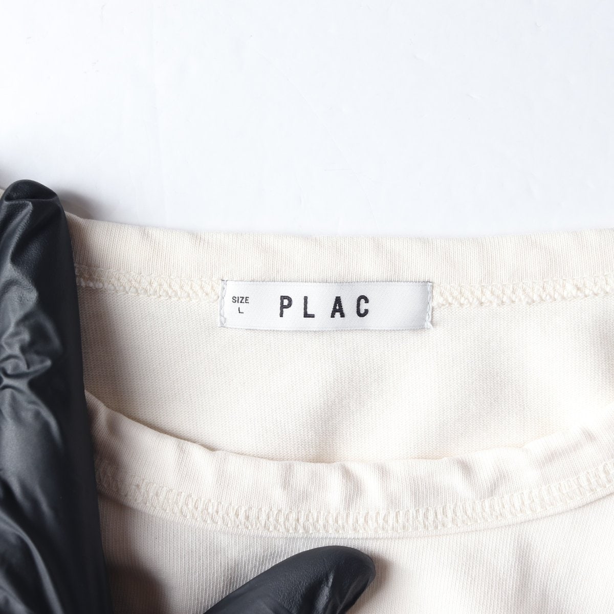 PLAC 플랙 크림 오버핏 박시 반팔 티셔츠 L 이미지 5