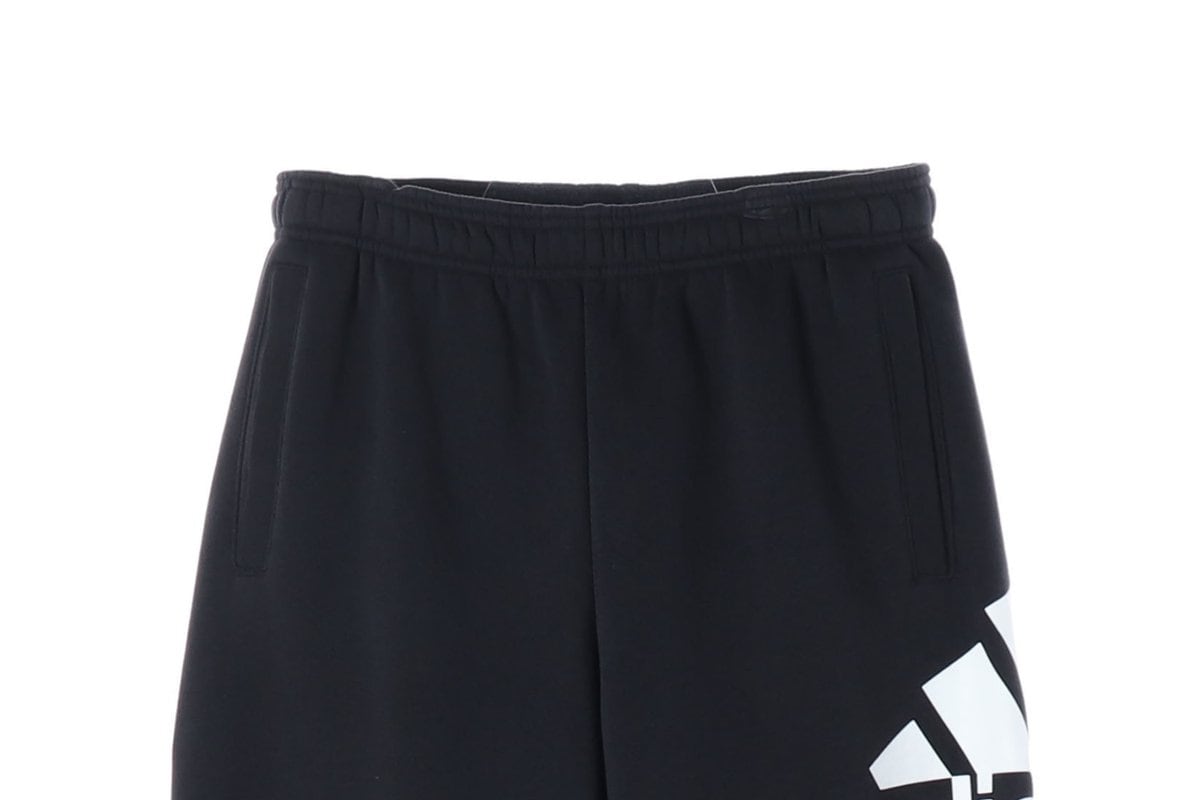 아디다스 블랙 빅 삼선 로고 기모 스웨트팬츠 밴딩 바지 XL 상세 이미지 3