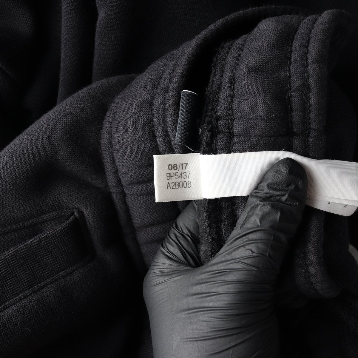 아디다스 블랙 빅 삼선 로고 기모 스웨트팬츠 밴딩 바지 XL 이미지 7