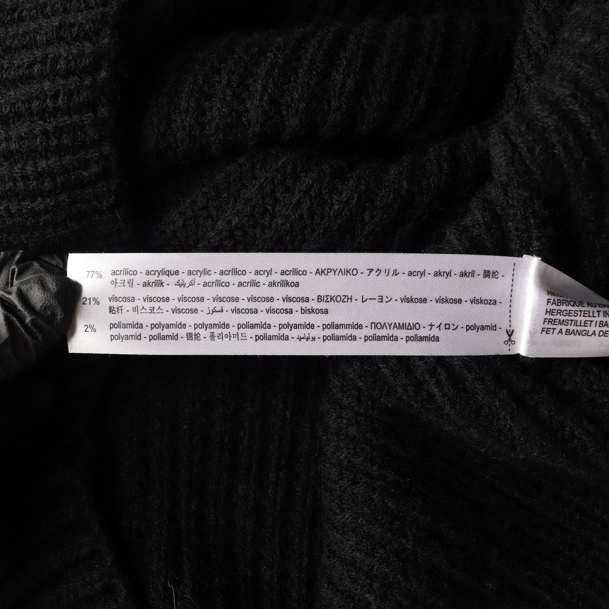 ZARA 자라 블랙 오버핏 하프집업 민소매 니트 스웨터 조끼 M 상세 이미지 6