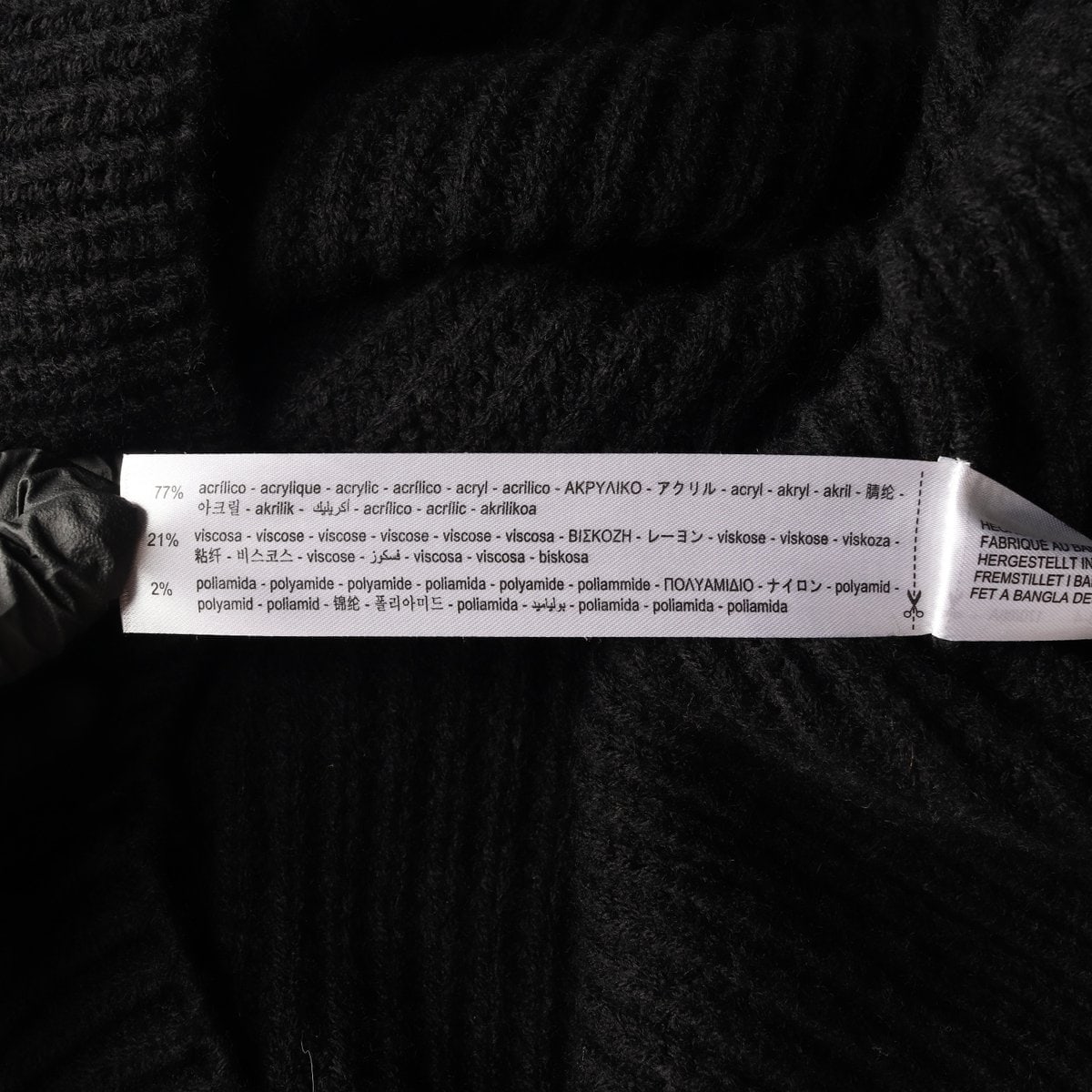 ZARA 자라 블랙 오버핏 하프집업 민소매 니트 스웨터 조끼 M 이미지 6
