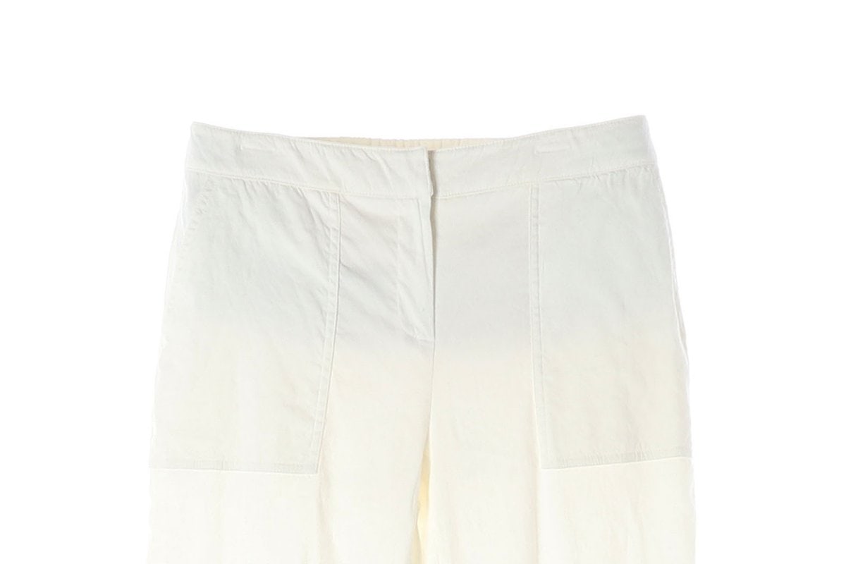 DKNY 디케이앤와이 린넨 화이트 뒷밴딩 슬랙스 팬츠 바지 M 이미지 3