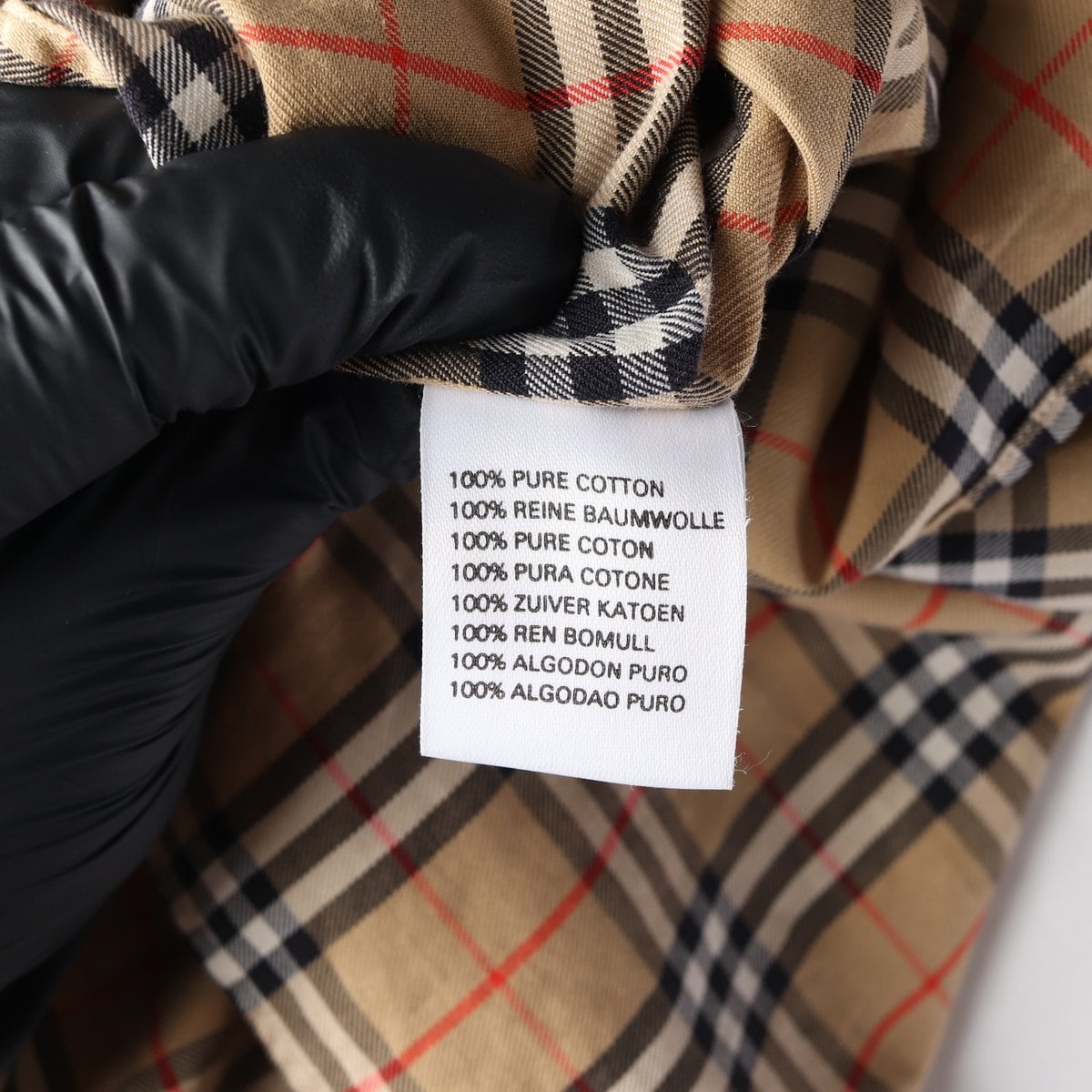 BURBERRY 버버리 퓨어코튼 베이지 시그니처 체크 로고 긴팔 셔츠 M 상세 이미지 6