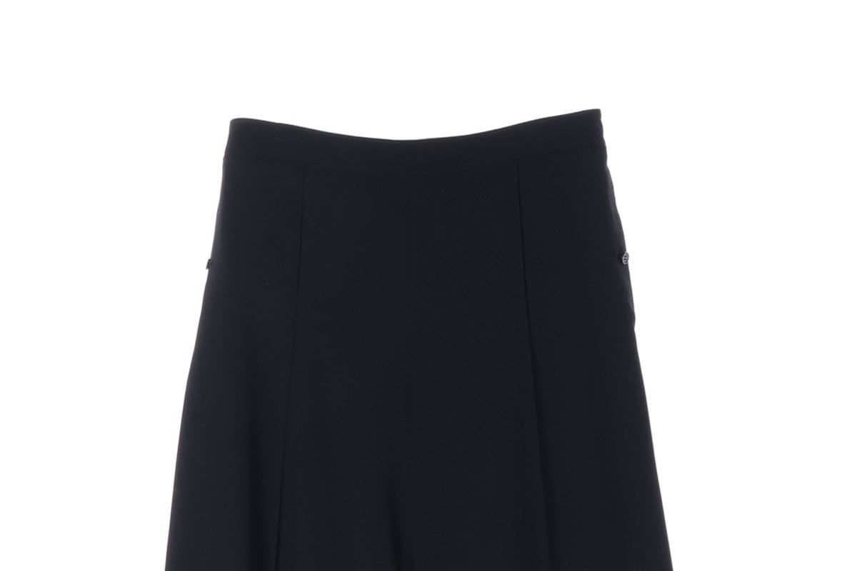 DEWL 듀엘 블랙 와이드 밴딩 슬랙스 팬츠 바지 M 상세 이미지 3