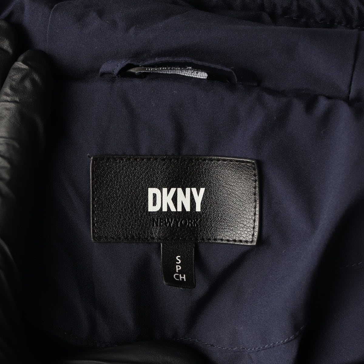DKNY 디케이앤와이 네이비 퀼팅 패딩 후드 집업 점퍼 S 상세 이미지 6