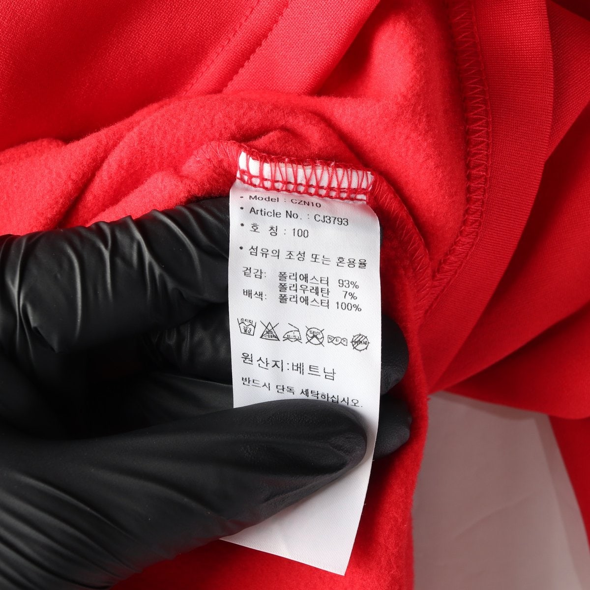 아디다스 골프 삼선 레드 긴팔 카라티 폴로 티셔츠 L 이미지 6