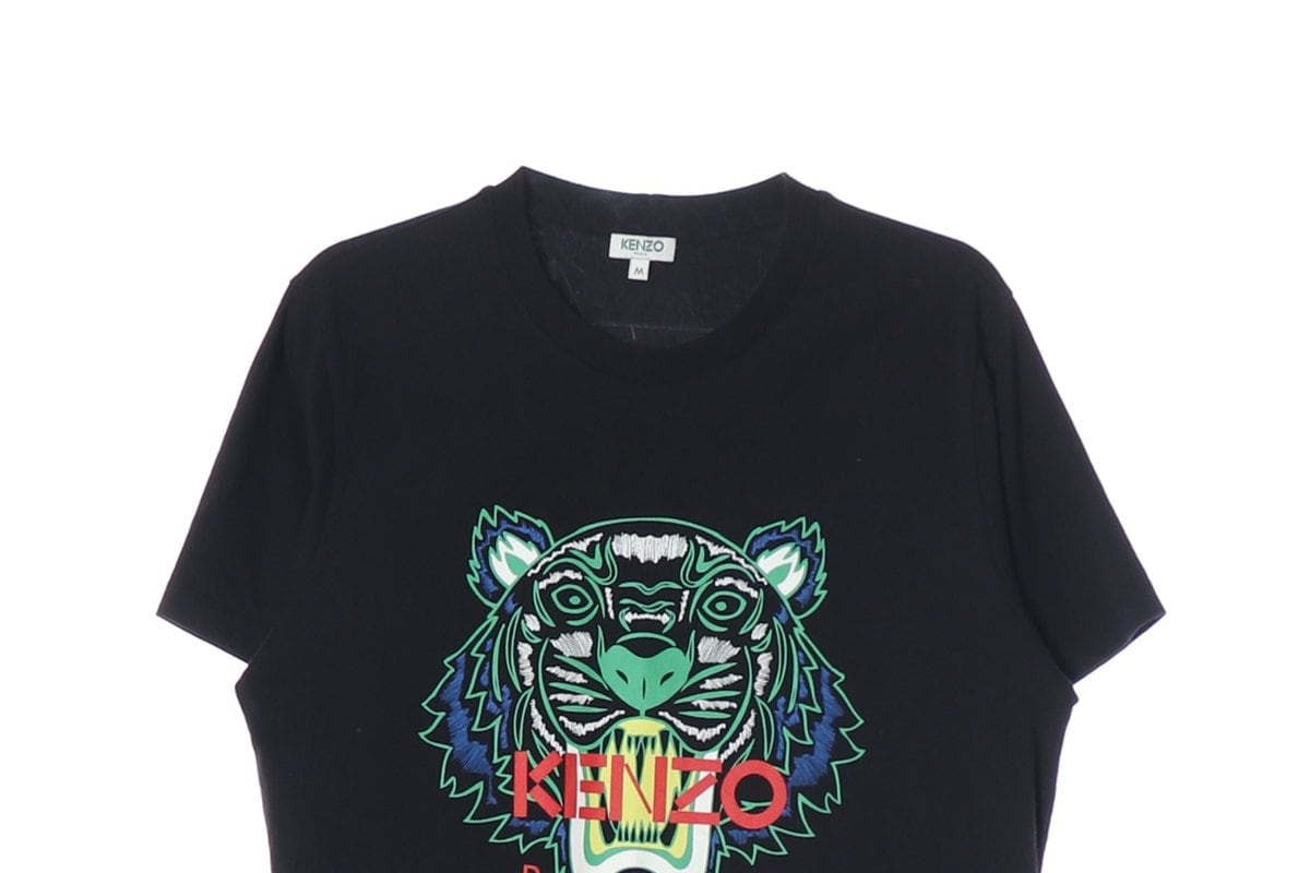 KENZO 겐조 블랙 빅타이거 로고 반팔 크루넥 티셔츠 M 상세 이미지 3