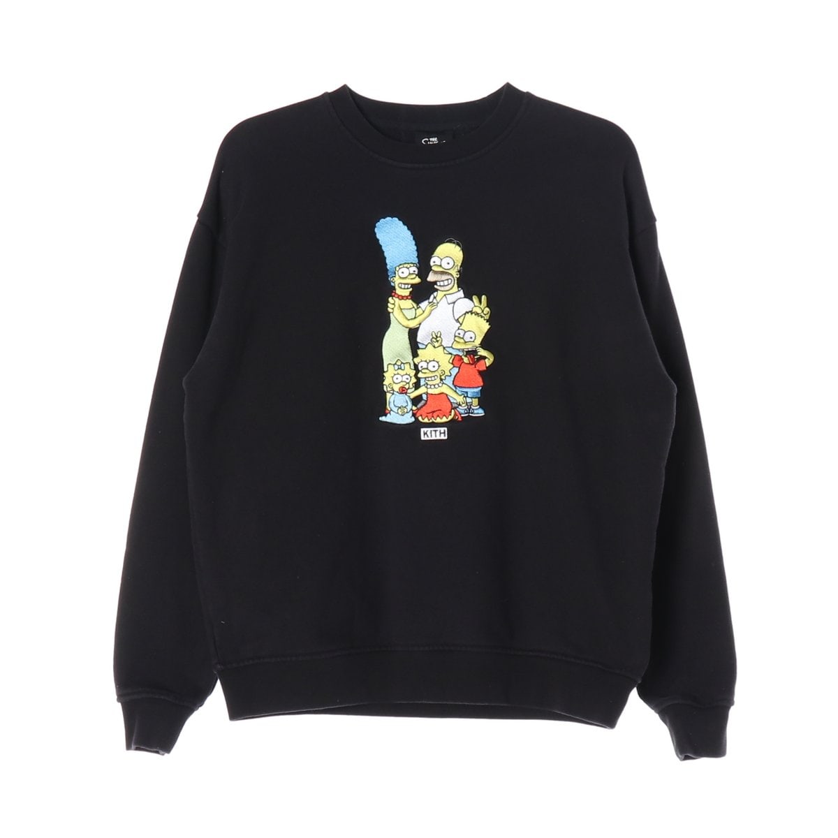 KITH 키스 블랙 심슨 가족 오버핏 기모 맨투맨 스웨트셔츠 S 이미지 1