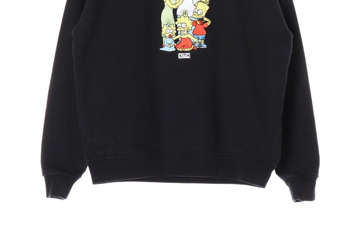 KITH 키스 블랙 심슨 가족 오버핏 기모 맨투맨 스웨트셔츠 S 상세 이미지 4