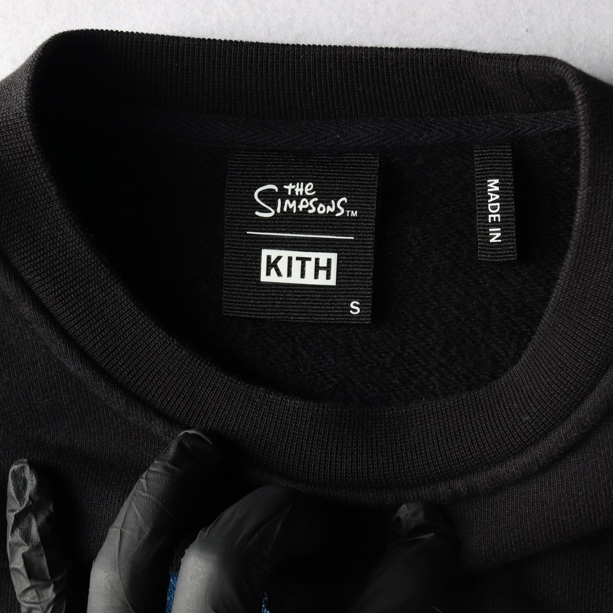 KITH 키스 블랙 심슨 가족 오버핏 기모 맨투맨 스웨트셔츠 S 상세 이미지 5