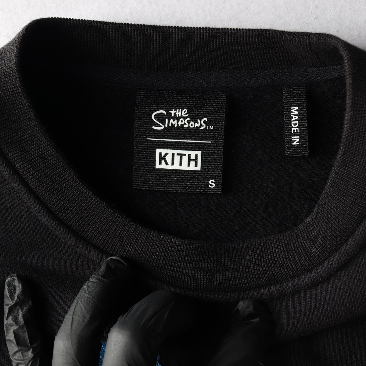 KITH 키스 블랙 심슨 가족 오버핏 기모 맨투맨 스웨트셔츠 S 이미지 5
