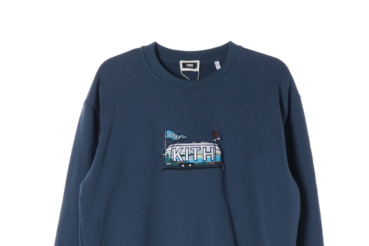(새상품)KITH 키스 네이비 Treats Canyon 맨투맨 스웨트셔츠 S 이미지 3