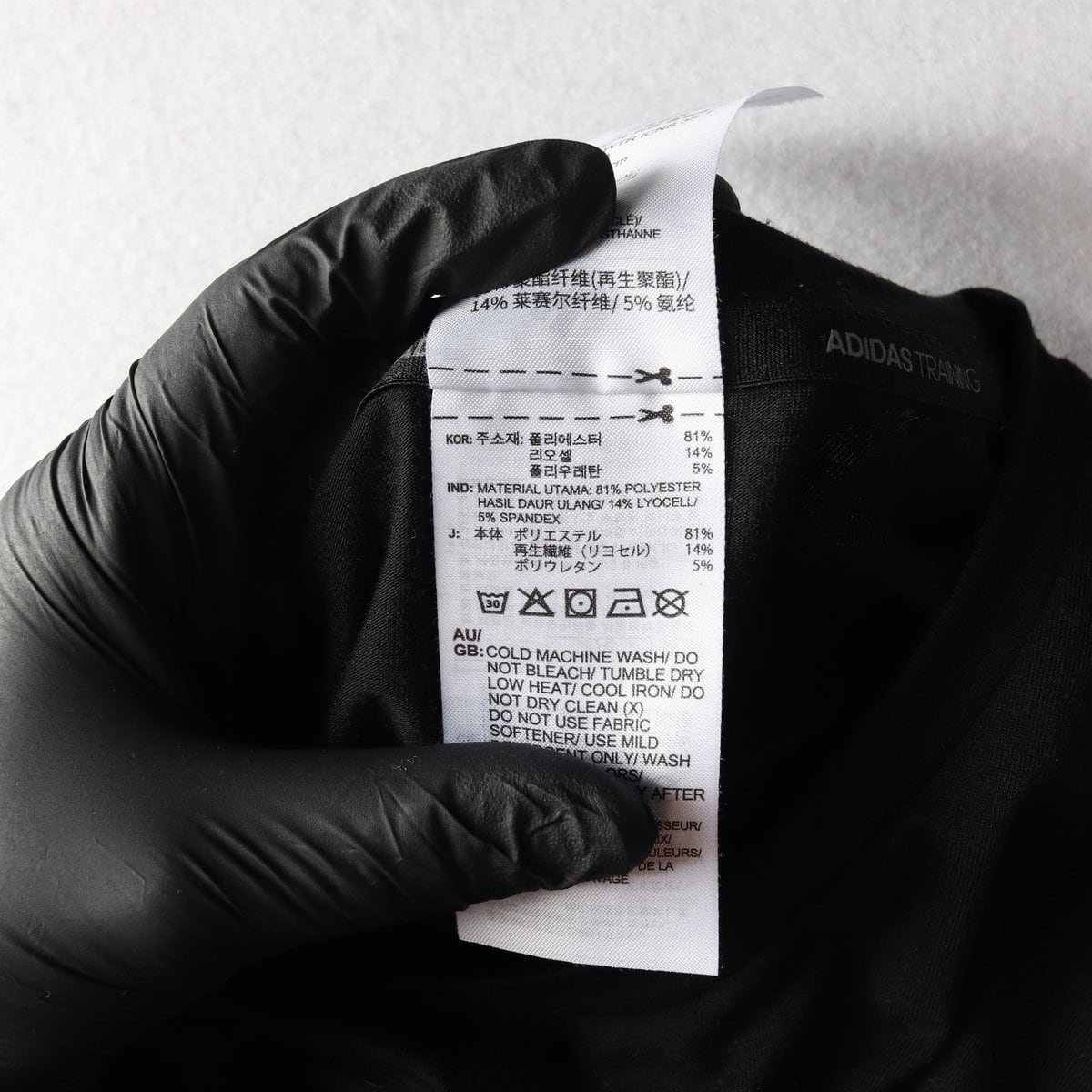 아디다스 블랙 사선 삼선 트레이닝 반팔 티셔츠 S  상세 이미지 6