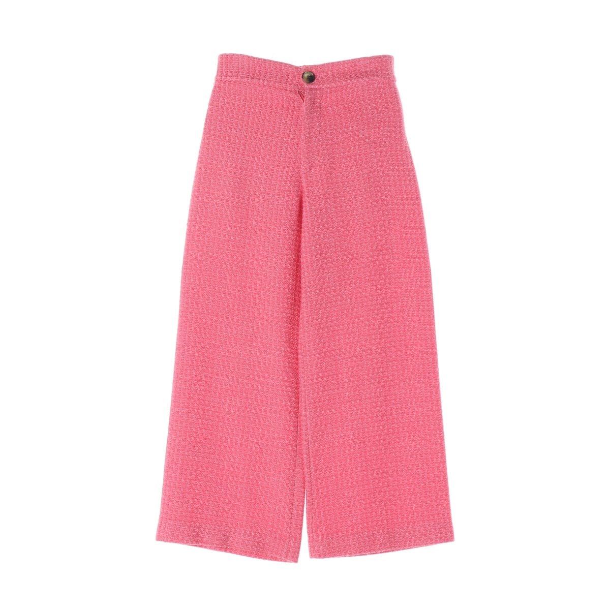 ZARA 자라 핑크 와이드 트위드 팬츠 슬랙스 바지 XS 상세 이미지 1
